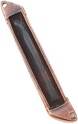 Kolekcionar trendova Judaica Metal Candered Mezuzah Case bakar ton 6 cm Otvori nazad