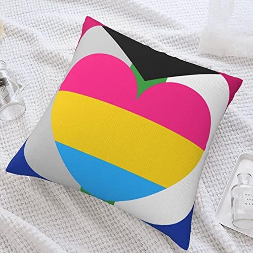 Biseksualna demiromantična panromantična zastava s mekanim udobnim dvostranim plišanim jastukom s