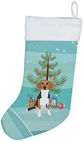 Caroline's Wires WDK2961CS Beagle Tricolor 1 božićne božićne čarape, kamin Viseći čarape
