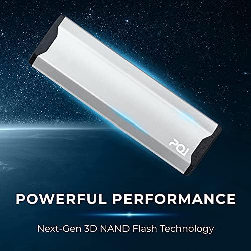 PQI 1TB eksterni M. 2 SSD, 3D NAND Flash, Gen2 PCle, NVMe, M. 2 2280, USB-C 3.2, moćne performanse,