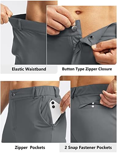 Soothfeel muške Golf Joggers hlače s 5 džepova uske rastezljive trenirke za trčanje putne haljine radne hlače