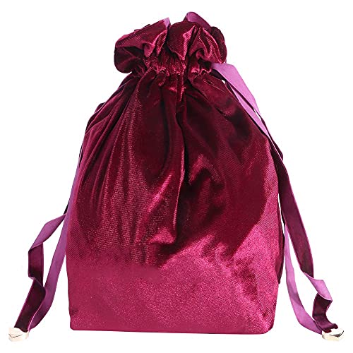Torba za šminke za žene djevojke, prijenosni baršunasti materijal za pohranu sa crtežom za torbicu