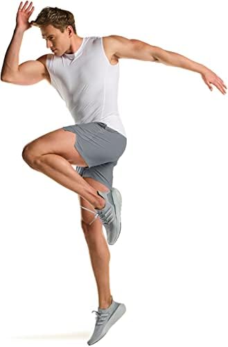 ATHLIO 2 paket muške kratke hlače za aktivno trčanje, kratke hlače za vježbanje, brzo suhe mrežaste