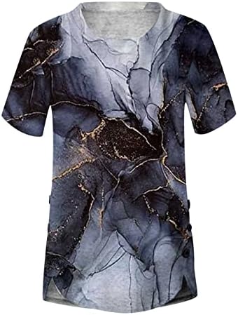 Crewneck Spandex majice za žene Jesen Ljetni kratki rukav leptir tiskane TOPS THSHIrts Dame Odeća
