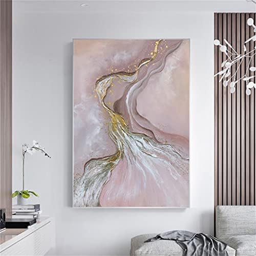 IULJH ružičasto siva pejzaž Sažetak ručno oslikana velika jednostavna uljana slika platna umjetnička