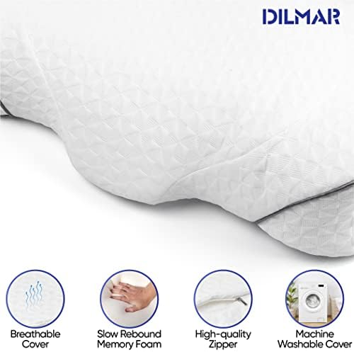 Dilmar Contour memorijski jastuk, grvoborni jastuk za ublažavanje bolova u vratu i ramenu, ortopedski