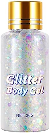 Hidratantni sjaj za usne 6 komada Flavo Glitter Glitter Gel Face Body prerušiti se Glitter gel performanse