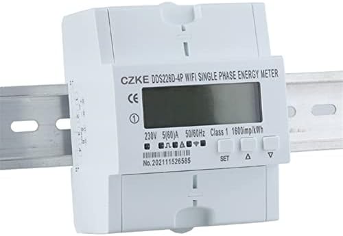Mgtcar jednofazna 220V 50 / 60Hz 65a din WiFi WiFi Smart Energy mjerač tajmer monitor kWh mjerač