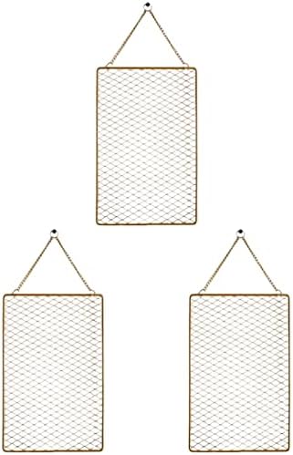 Cabilock Decor 3pcs Holder Pločeći torbe Nordijske rešetke Naušnice montirane mat za pohranu metala za narukvica