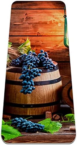 Siebzeh Cellar Wine Grapes Premium Thick Yoga Mat Eco Friendly Rubber Health & amp; fitnes Non Slip Mat za