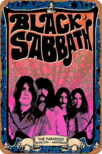 Swrlzvzn Black Sabbath Poster metalni Limeni znak Retro zidni znakovi za kućni Bar Pub Decor