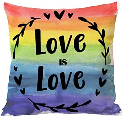 Gay Pride Rainbow LGBT Isti seks Gay Backing Jastuk Love Je li love jastuk Case Cushion Cover
