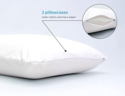 Dream Logix Talalay Natural Latex Mekani jastuci - bočni i stomakni pragovi, jastuci za spavanje, pamučne