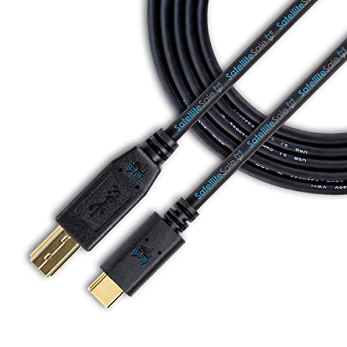 Satelititesale Universal USB tip C do 3.0 Tip B muški za muški kabel 5Gbps Podaci Crni kabel