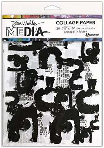 DINA WAKLEY Media Paint Mark Collage Paper Paper