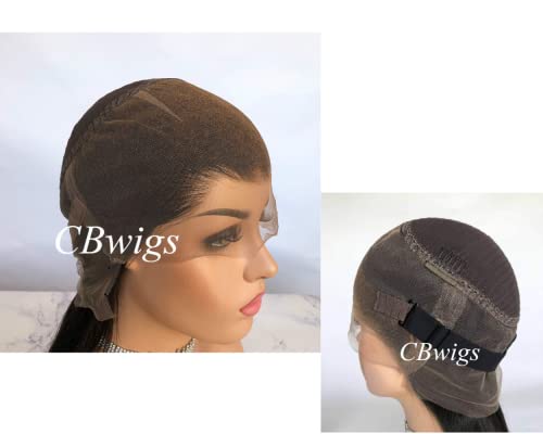 Cbwigs Brazilski Remy prirodna ravna 360 čipkasta prednja perika ljudska kosa s unaprijed Iščupanom linijom