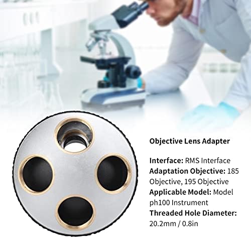 Adapter za objektiv, 20.2 mm / 0.8 in navojni prečnik rupe RMS interfejs mikroskop Revolving Nosepiece