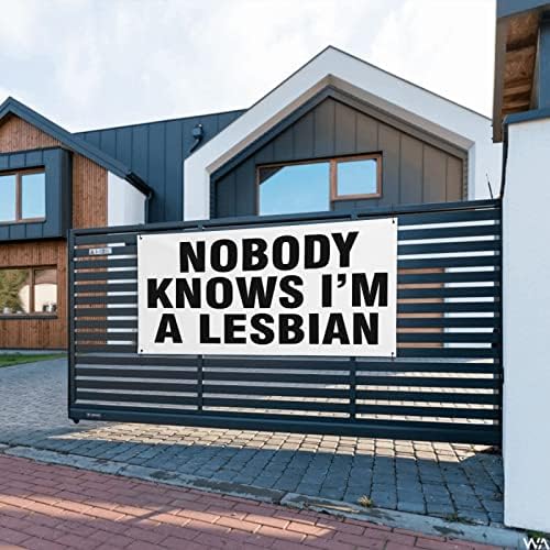 LGBT gay ponos niko ne zna da sam lezbijski baneri i znakovi, baner za odmor za pozadinu pozadina backdrop