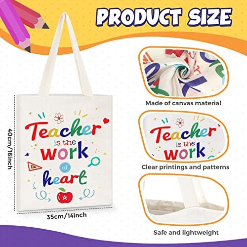 Chunful 20 komada torbe za zahvalnost nastavnika 14 x 16 inča ženska platna torba učitelja