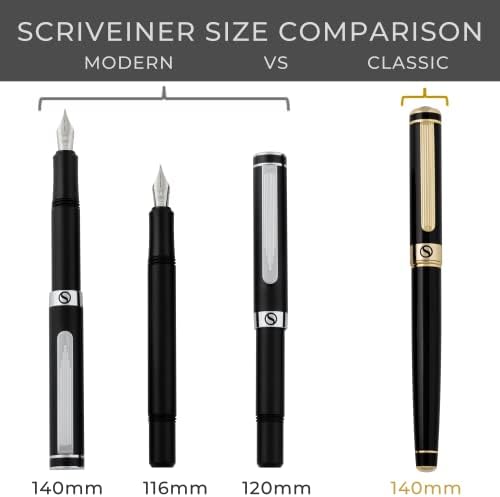 StrinIner luksuzna olovka za EDC, zadivljujuća mat crna džepa, hromirana, schmidt njemački nib, pretvarač,