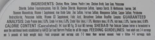 Sheba Perfect Portions Premium Cat Food 4 ukusa 8 limenki Sampler, svaki: pašteta od lososa, pašteta od tunjevine