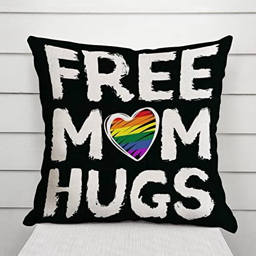 Besplatna mama zagrljaj LGBT chirt jastuk za valentinovo jastuk na jastuku Rodna ravnopravnost