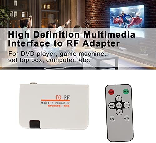 EbtOols HDMI do RF adaptera, multimedijski interfejs visoke rezolucije u iznosu od 100 do 240V za RF