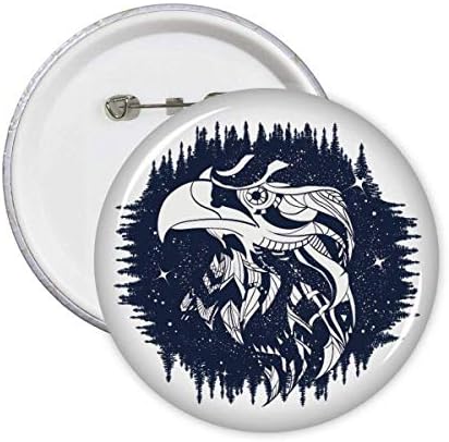 Eagle Forest Stars Art uzorak PINS Grembil Emblem ukras za ukras 5pcs