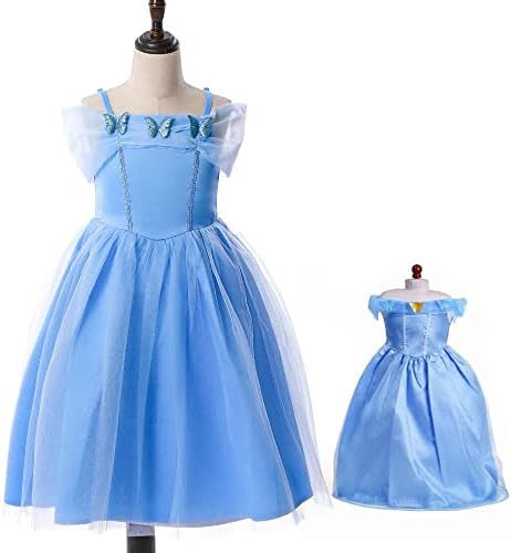 Mikyra djevojke i Doll Matching Cindrella princeza-Kostimi - Pepeljuga princeza djevojka obući