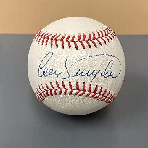 Cory Snyder Indijanci / staratelji potpisali su oal bejzbol auto w i hologram za bejzbol - autogramirani bejzbol