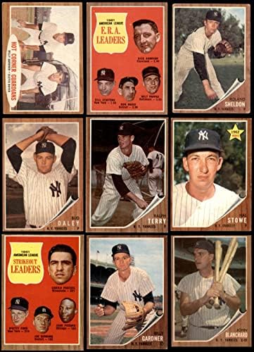 1962 TOPPS New York Yankees Team je postavio New York Yankees Ex Yankees