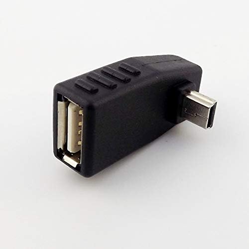 Konektori 10kom pod uglom od 90° Mini USB 5-pinski muški na USB 2.0 A ženski priključak OTG host Adapter -