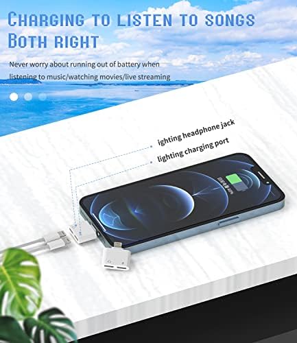 Adapter za slušalice za Iphone 2u1 Dual Lightning SplitterAudio Dongle za punjenje Jack Adaptador Para