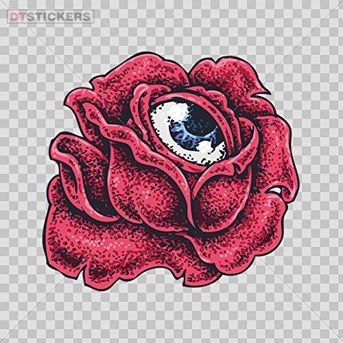 Naljepnica Ruža za oči za tattoo izdržljiv brod 8 x 7,44 inča.