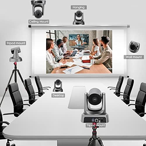Vikery 10x PTZ web kamera, video konferencijska kamera za crkvu live streaming poslovnog sastanka, 10x optički