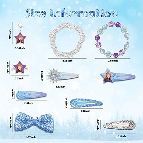 Advent Calendar za djevojčice Božić 24 dana Frozen countdown Calendar sa DIY Charm narukvicom, prstenjem,