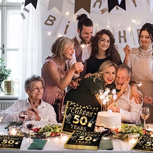 Živjeli do 50 godina odlikovanja za rođendan, 50. godišnjica osigurava salvete za jednokratnu upotrebu