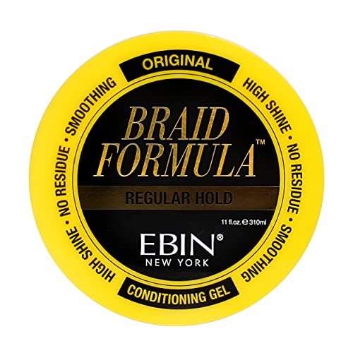 EBIN New YORK Braid formula gel za kondicioniranje, originalno/redovno držanje, 6.35 oz/180ml – čist/Aloe