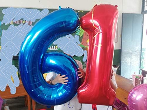 Crvena 3 balona, ​​40 inčni rođendanski folija Balloon Dekoracije isporučuje helijum milar digitalni