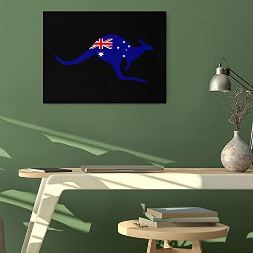 Nudquio australijska Kengurska zastava na platnu slika zidna umjetnička viseća slika za kućnu spavaću sobu dnevni