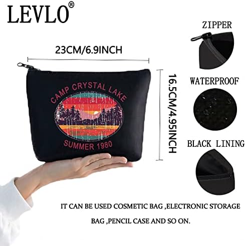 LEVLO 1980 Camp Crystal Lake savjetnik kozmetička torba za šminkanje 80-ih horor film Jason Voorhees torbica