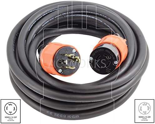 AC radi nema L14-20 gumene kabele 12/4 produžni kabel