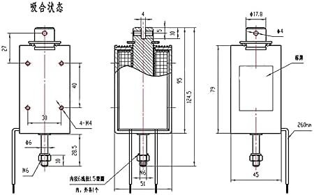 Tip push-pull kroz okvir Solenoidni DC magnet XRN-1578T 110W DC 12V 24V hod 10mm -