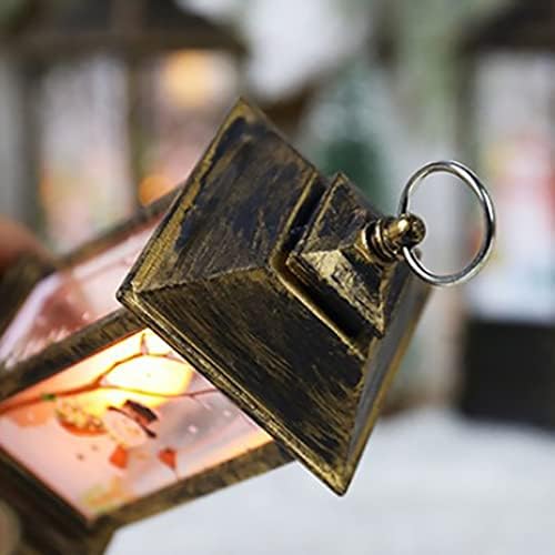 Božić Vjetar fenjer svijećnjak viseća lampa Ornament za dom Patio odmor fenjer u obliku malih