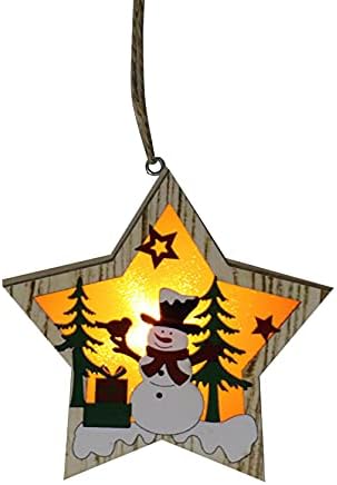 Sretan božićni viseći znak Božićni LED ukrasi Viseći znak nosač za nosače plaćene vijenac božićni viseći