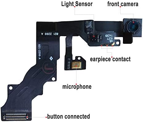 Johncase Novi OEM 1.2 MP modul prednje kamere sa senzorom blizine + zamjenski dio mikrofonskog fleksibilnog