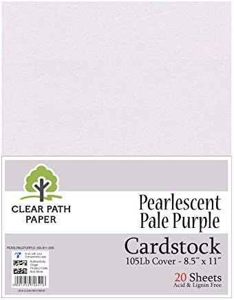 Paket - 4 Cardstock predmeti - 8,5 x 11 inča - poklopac 105LB - Pearlescent Light Pink; Pearlescent