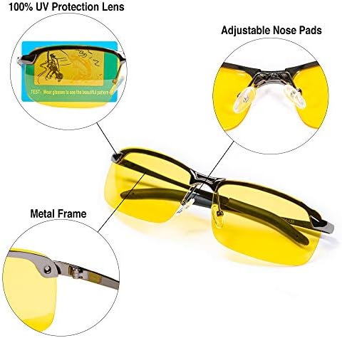 Naočare za noćnu vožnju protiv odsjaja polarizirane sa elegantnom futrolom - noćni vid/ Tac naočare-za vožnju