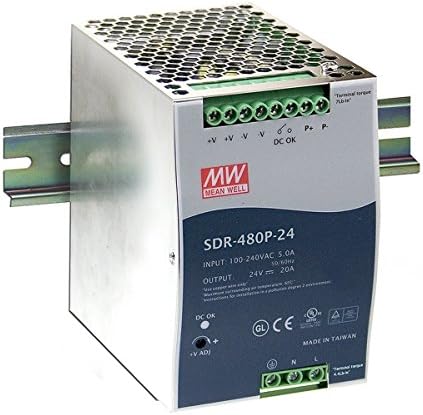 MW znači dobro SDR-480p-24 24V 20A DIN Rail napajanja