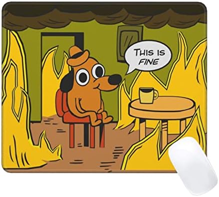 Funny Fire Dog Ovo je fino meme računar Mousepad ne-klizne šivene edge prijenosna računala za igre